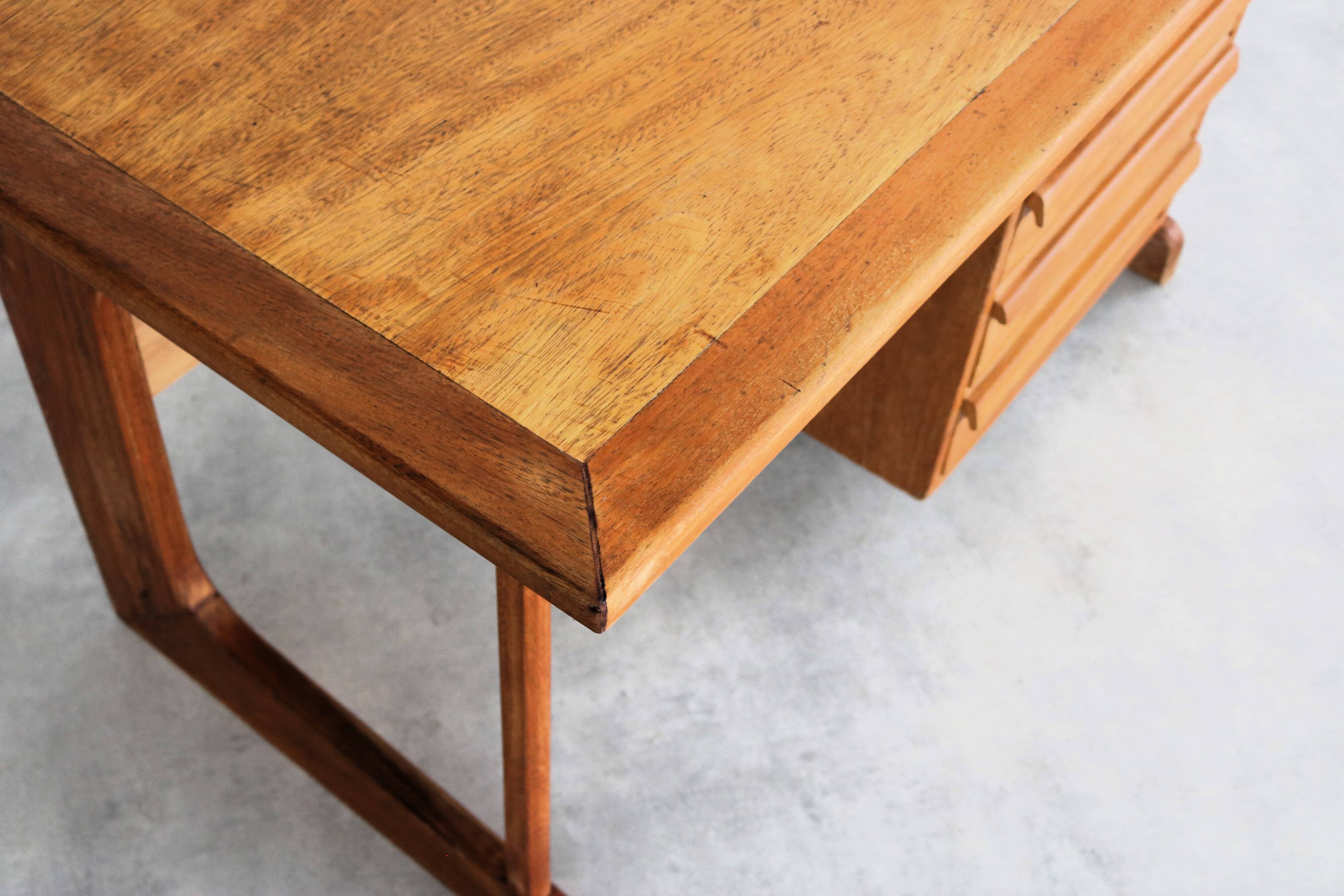 vintage oak desk
