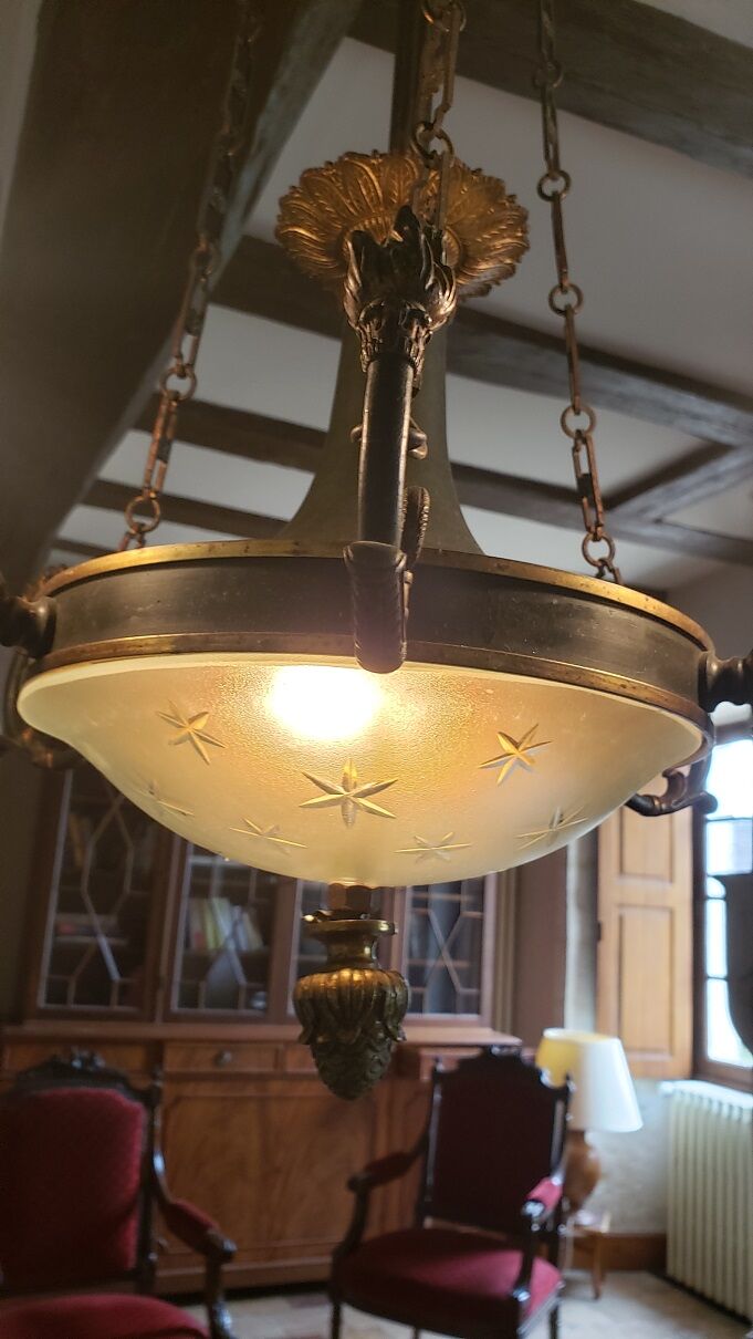 Lustre style empire 6 feux