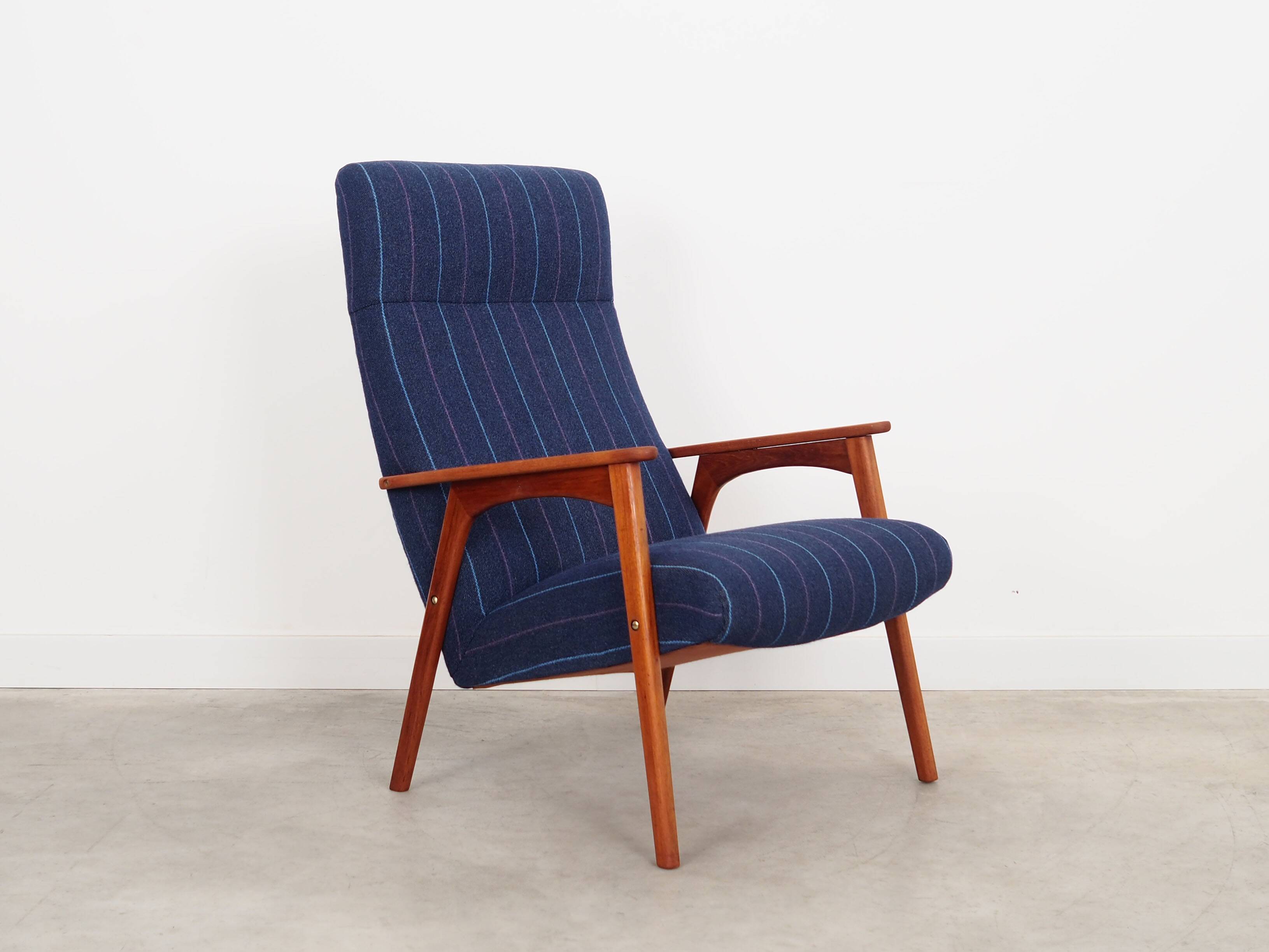 Fauteuil en teck, design danois, années 1970, production : Danemark