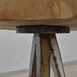 Teak tripod flower table