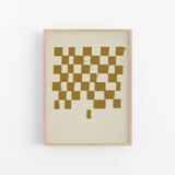 Chequers giclee art print, 50x70cm