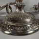 Pair of rocaille candelabra in solid 950 silver Louis XV style