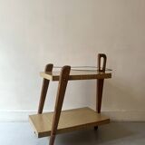 Wooden bar cabinet, French design 1950.