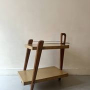 Desserte de bar en bois, France design 1950