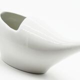 Saucier en céramique blanche