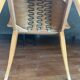 70s armchair chair in Vichy fabric