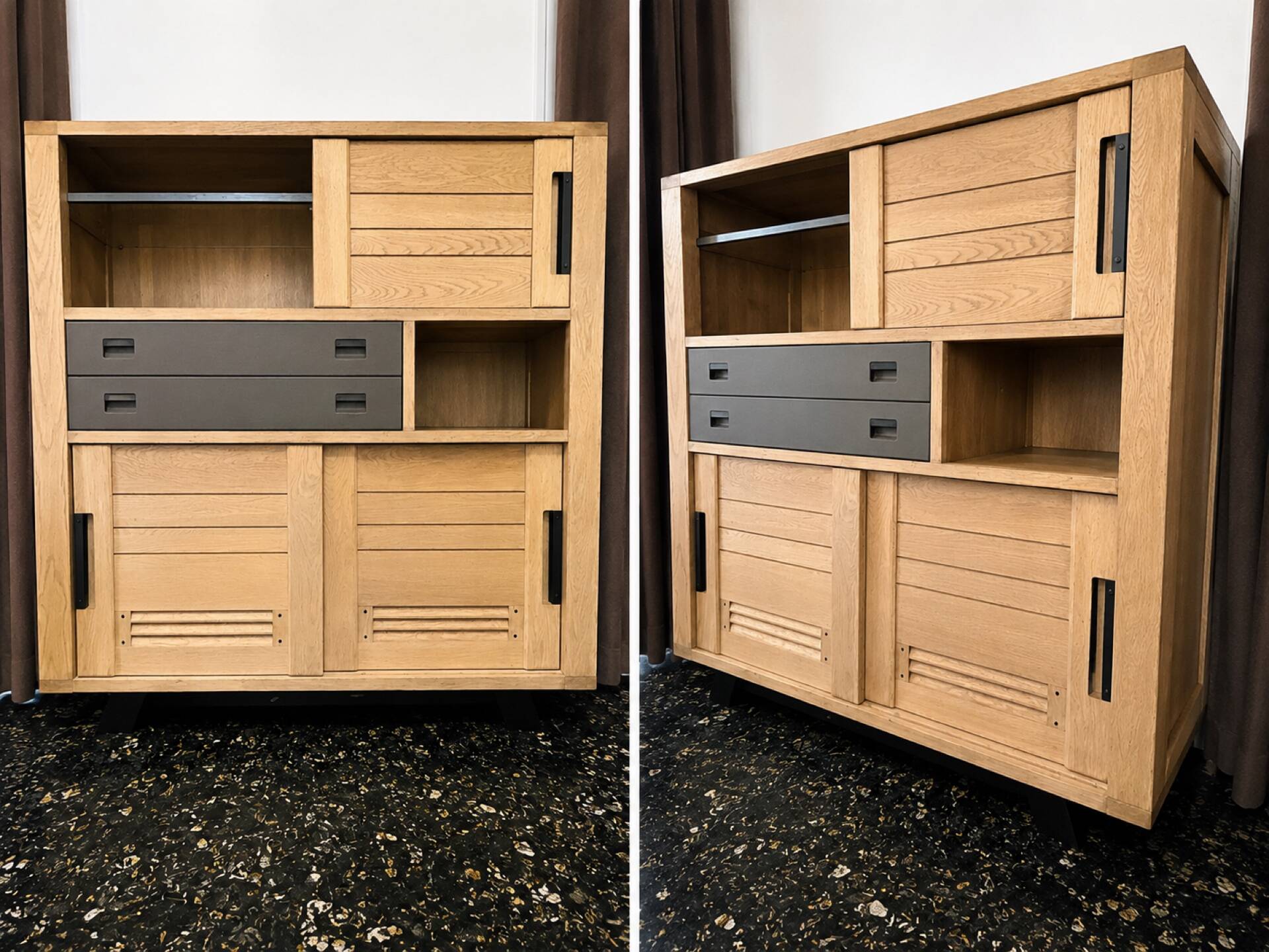 Artisane Meubles Rigaud – solid oak – 140 x 150 cm