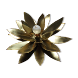 Vintage lotus flower wall lamp