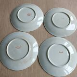 Rares assiettes Badonviller décor houx