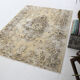 Tapis vintage beige & marron classique, 211x155 cm