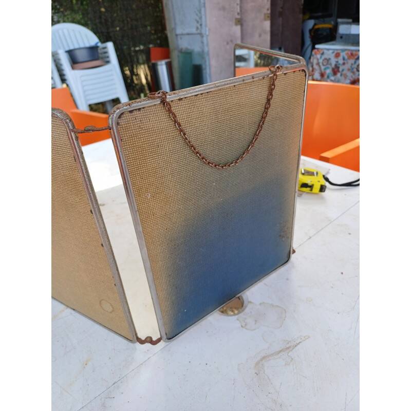 Triptych mirror from the 50s / 60s