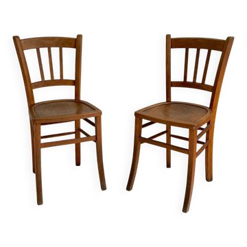 Pair of vintage Thonet style chairs