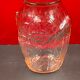 Old art deco vase sn pressed glass pink, 30