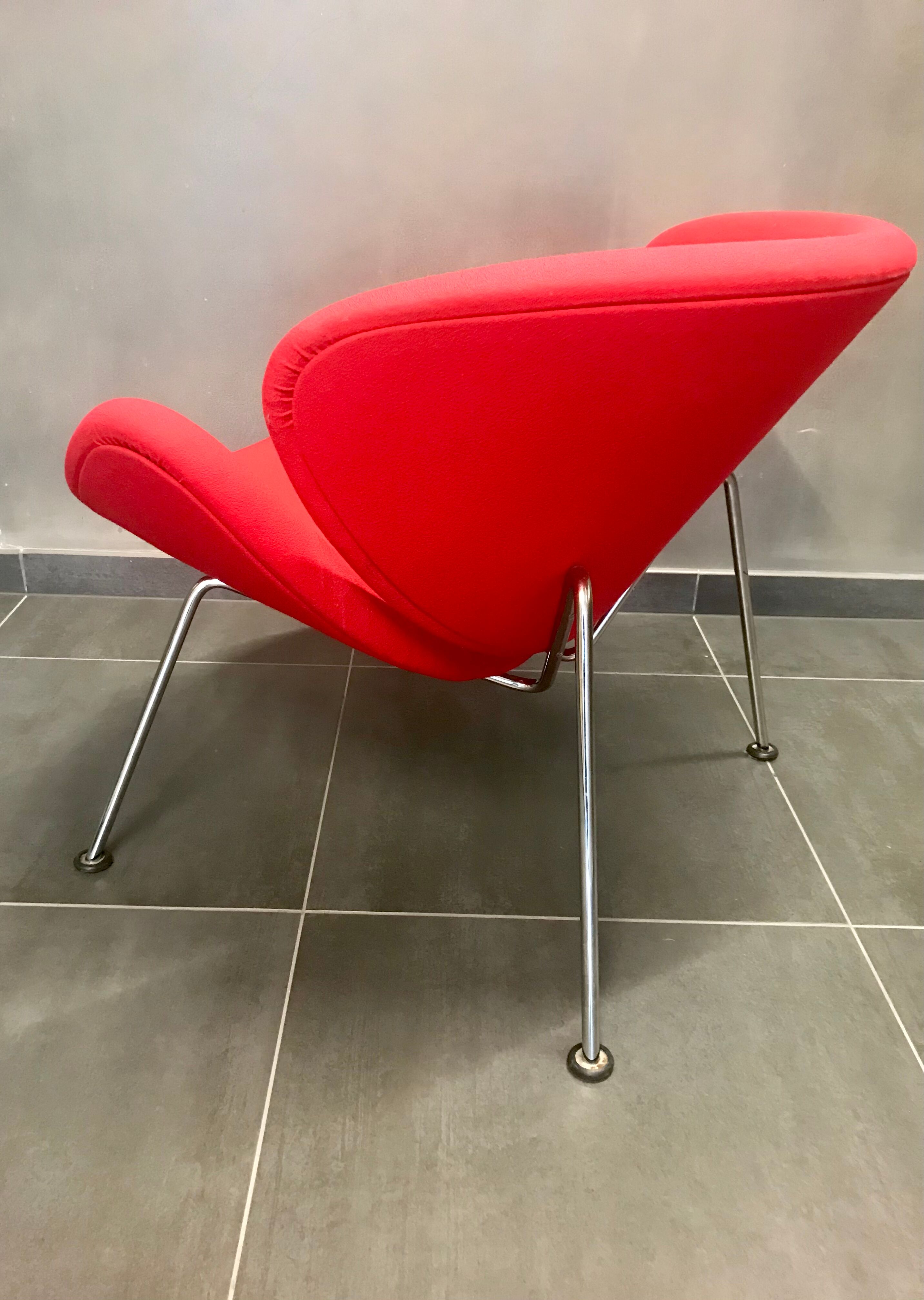 Pierre Paulin slice orange chair