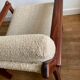Fauteuil scandinave teck vintage