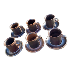 6 tasses et sous tasses