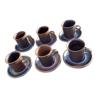 6 cups and Arabia Ruska cups