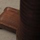 Solid oak table with marquetry, France, circa 1940.