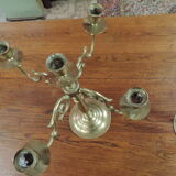 Pair of bronze candelabras
