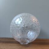 Vintage glass lamp globe, bubble style.