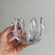 Coupe, vide-poche en verre ouraline vintage