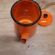 Orange enamelled coffee maker