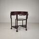 Vintage Chinese hardwood console / side table with marble top