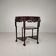 Console, table d'appoint chinoise vintage en bois et marbre