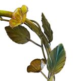 Stylized floral lamp in painted sheet