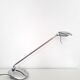 Desk lamp - incm , elea- contemporary design - chrome metal & wood - 1990