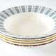 6 multicolored Digoin flat plates