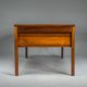 Danish executive desk in rosewood with black leather inlay from Søren Willadsen Møbelfabrik, 1960s
