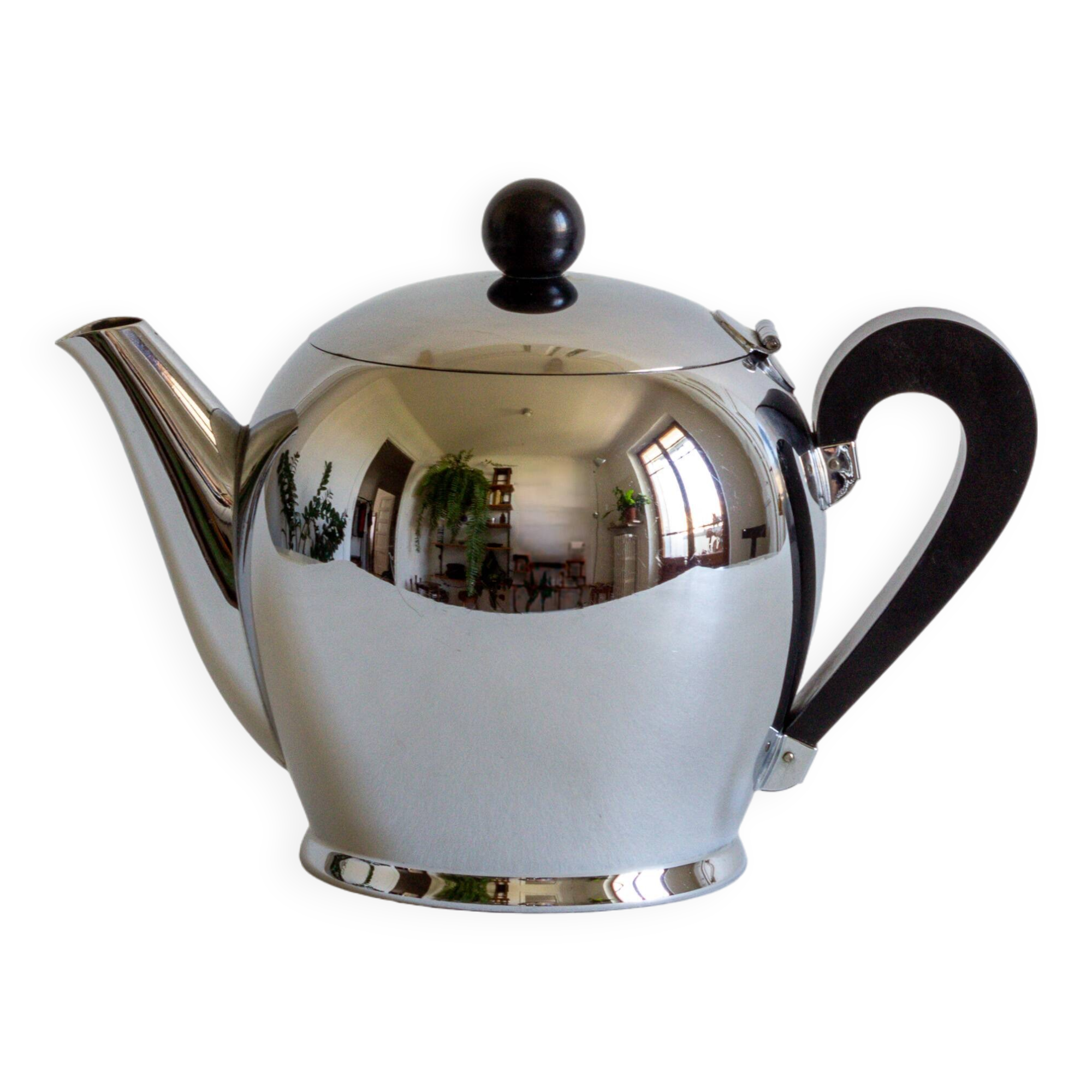 Teapot - domed -, 8 cups, Alfra Alessi, Italy, 40s/50s