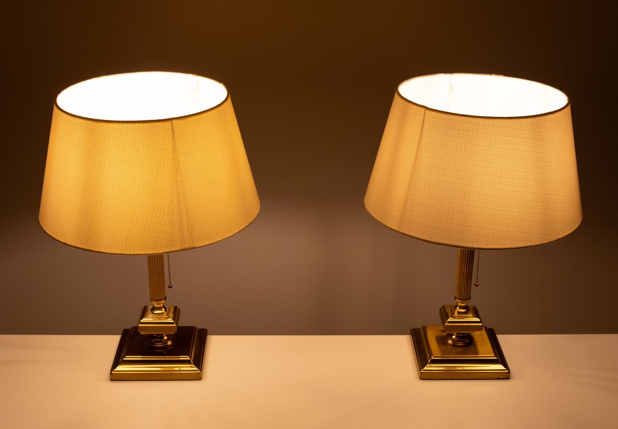 Lampes de table en laiton Herda Classic des années 1970