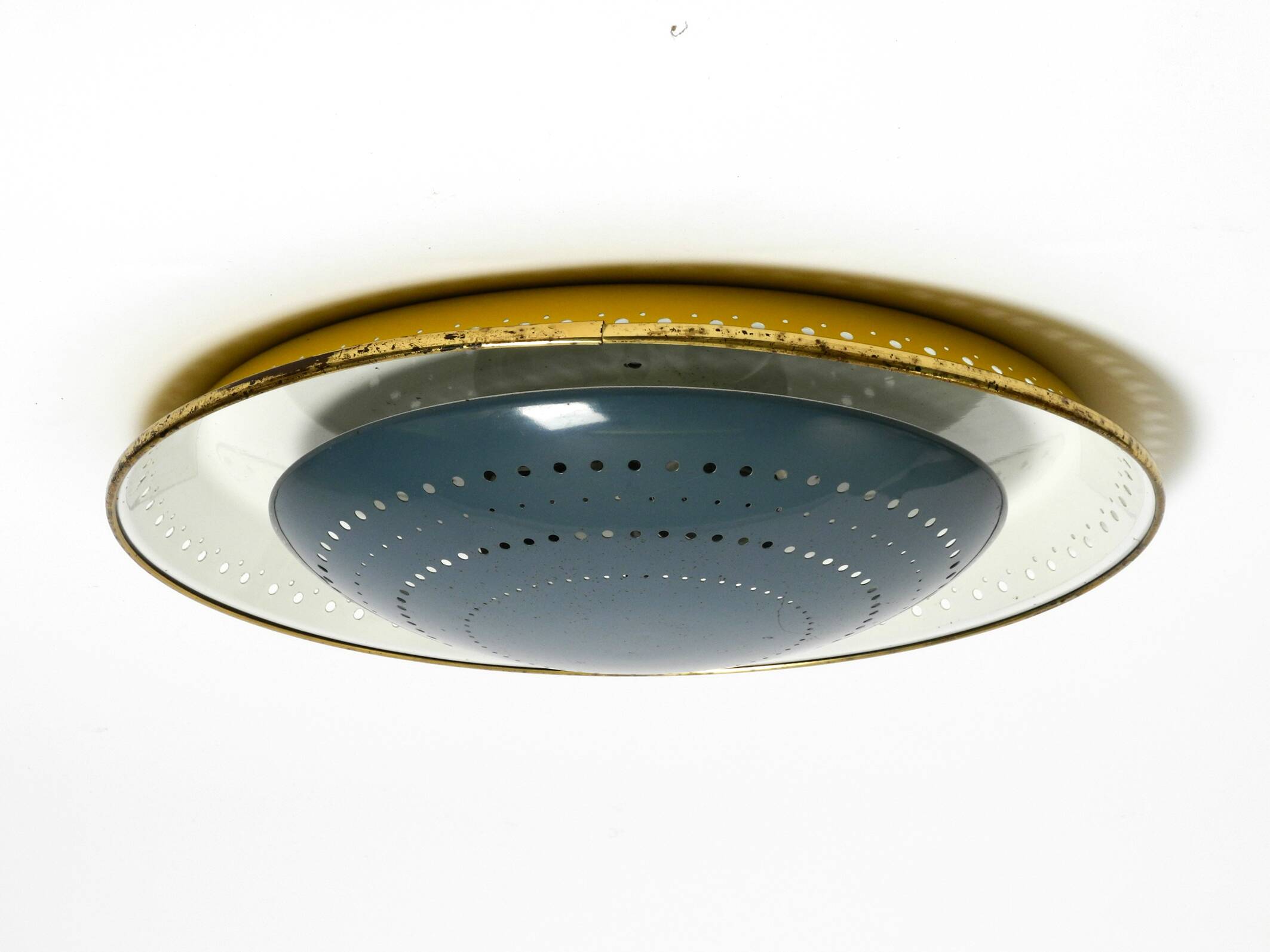 Mid Century Modern metal ceiling or wall lamp by Ernest Igl for Hillebrand