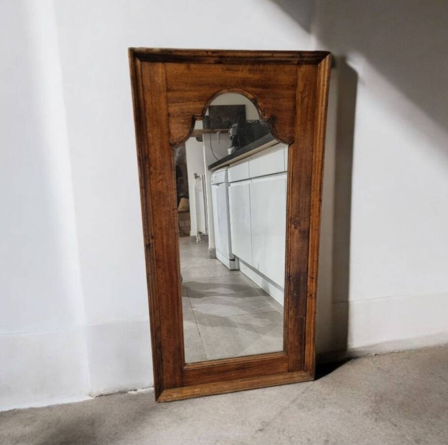 Grand miroir en bois
