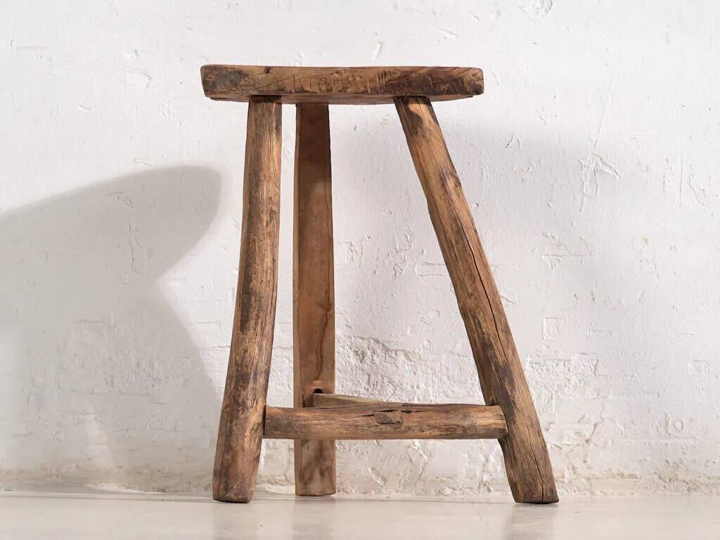 Ancient oriental stool (c.1900) #6