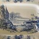 Antique rectangular plate in Sarreguemines earthenware.