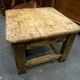 Table basse en bois massif 20ème