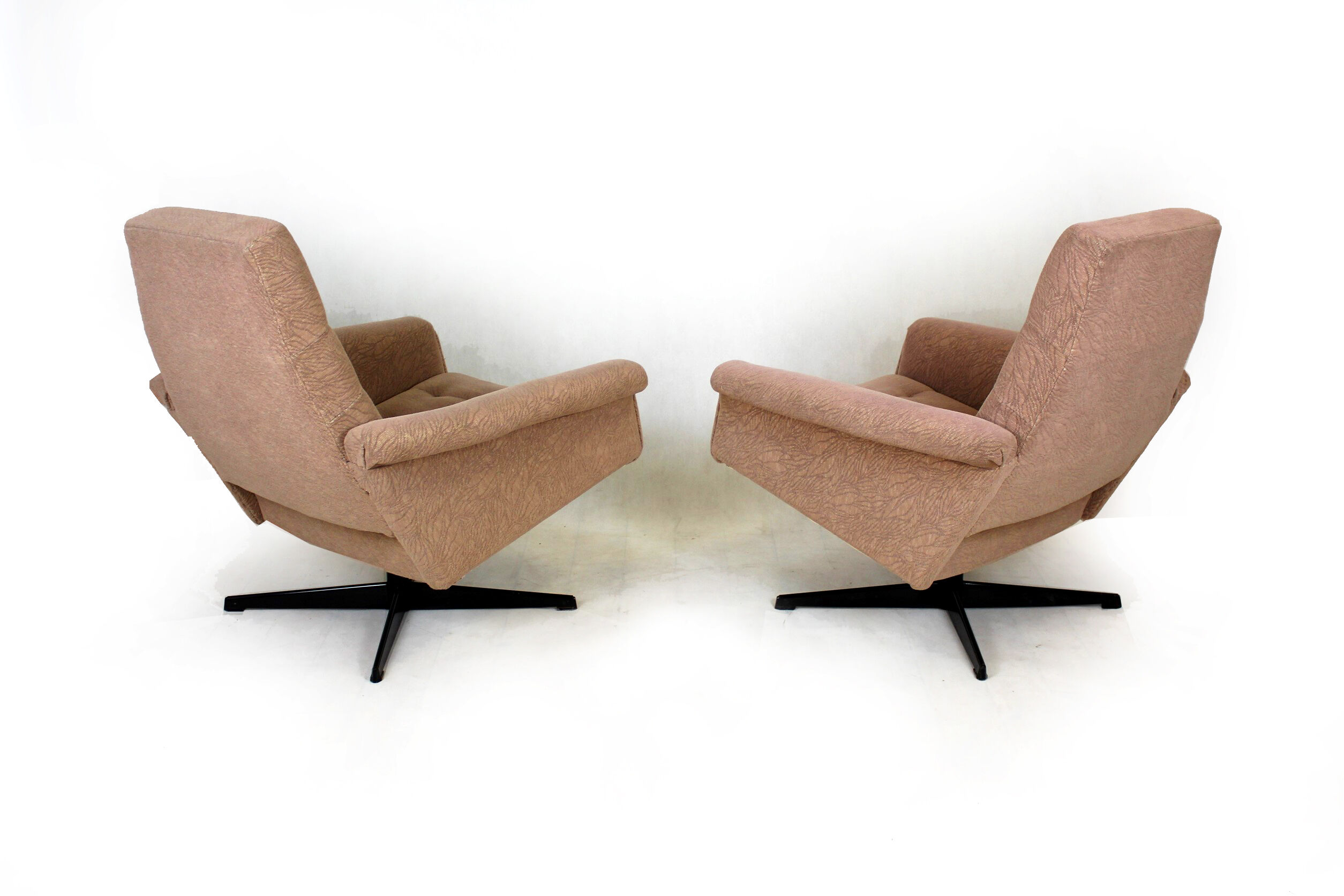 Vintage swivel lounge chairs, 1970s, set of 2