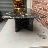 Black marble coffee table