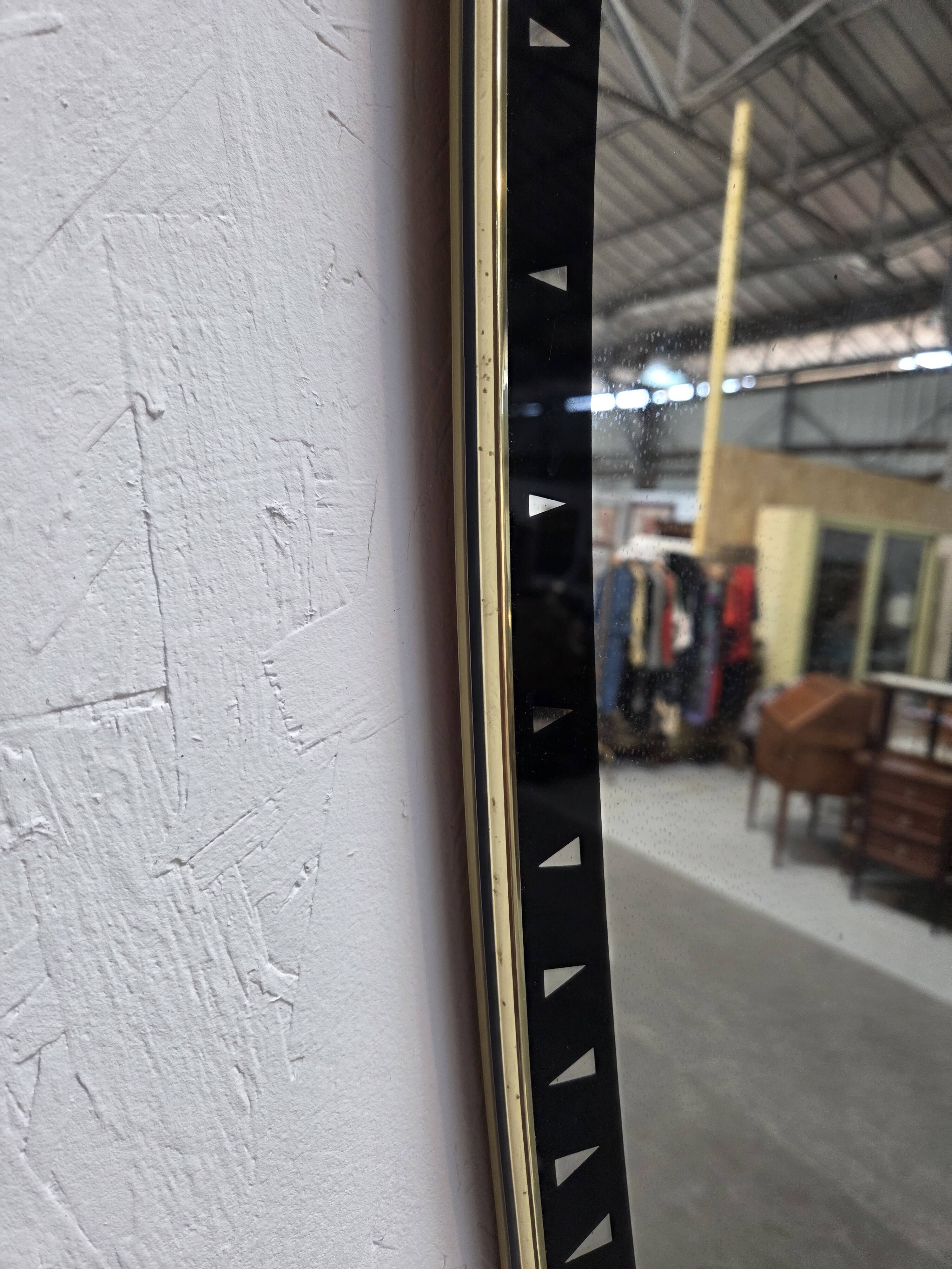 Miroir Dorian par Tacchini années 60