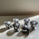 Coquetiers en inox vintage