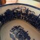 English earthenware planter, blue monochrome, 20th century