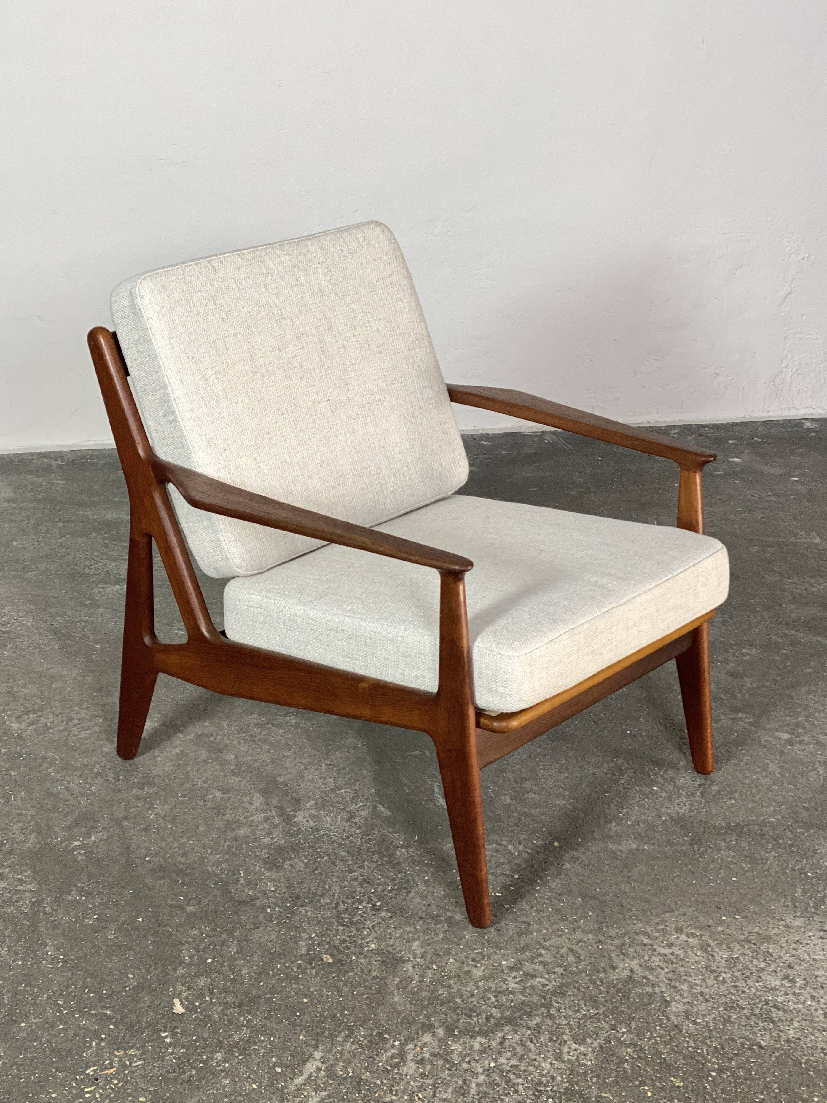 Paire de fauteuils scandinaves,  Arne Vodder – Modèle n°6 – Teck – Danemark