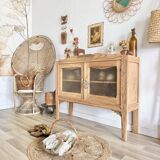 Console vitrée art déco