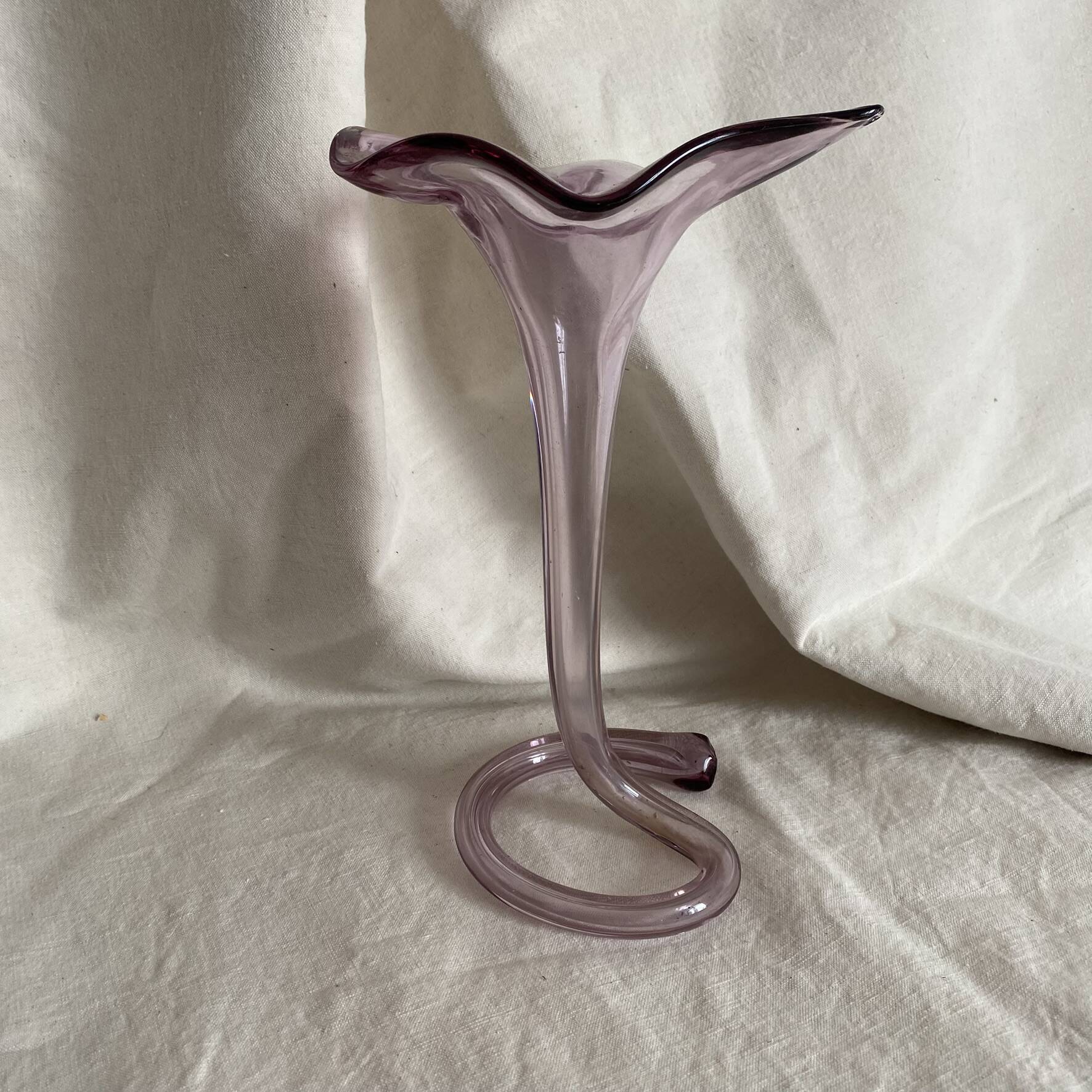 Trumpet vase 27 cm, Murano vase from the 1970s.