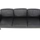 Scandinavian leather sofa 3 seater, Sweden, 1950