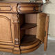 Half-moon shaped row sideboard napoleon iii era in speckled maple