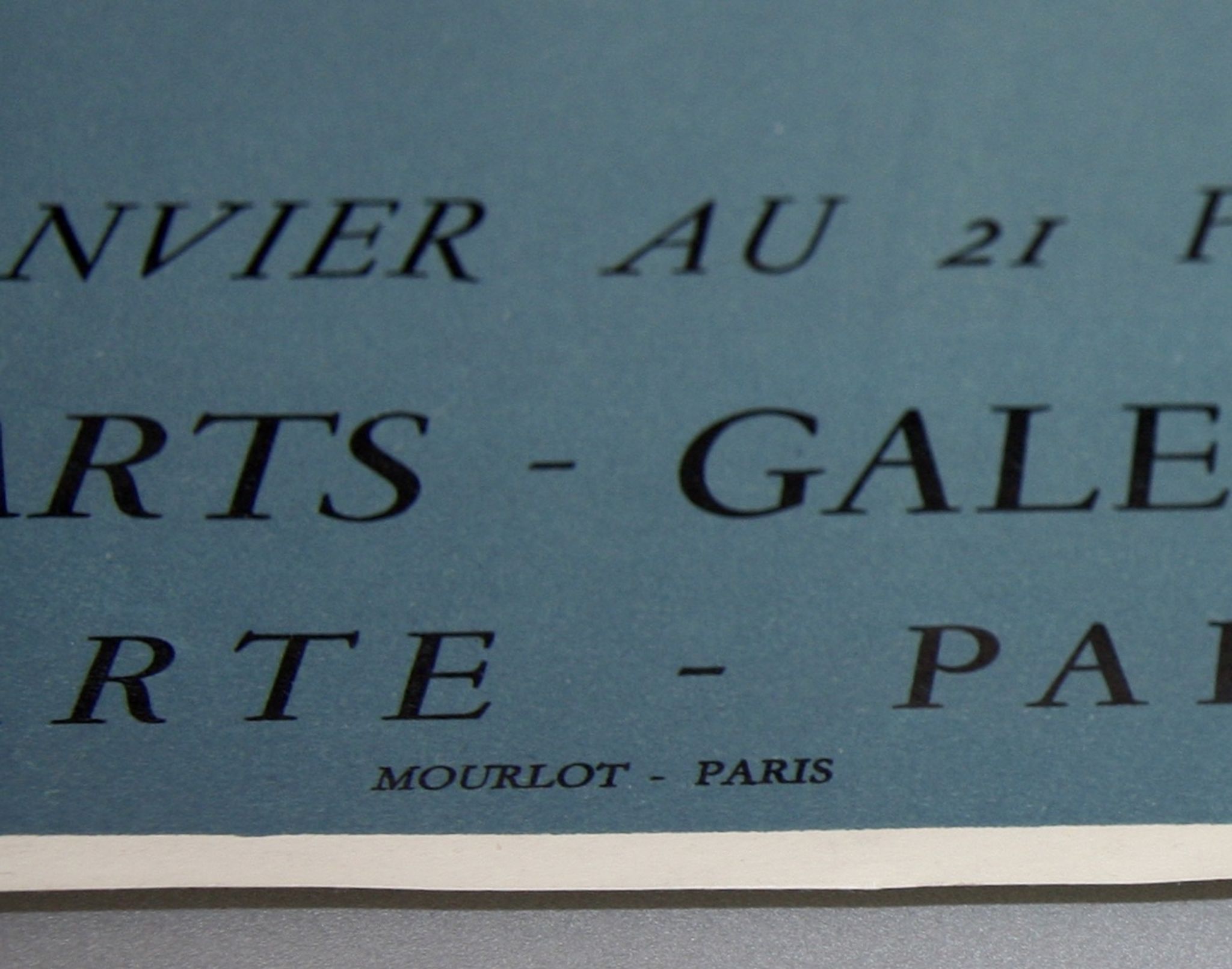Poster christian bérard for the exhibition "autour de colette", lithograph mourlot, 64 x 47 cm.
